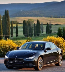 Maserati Ghibli diesel front static garden