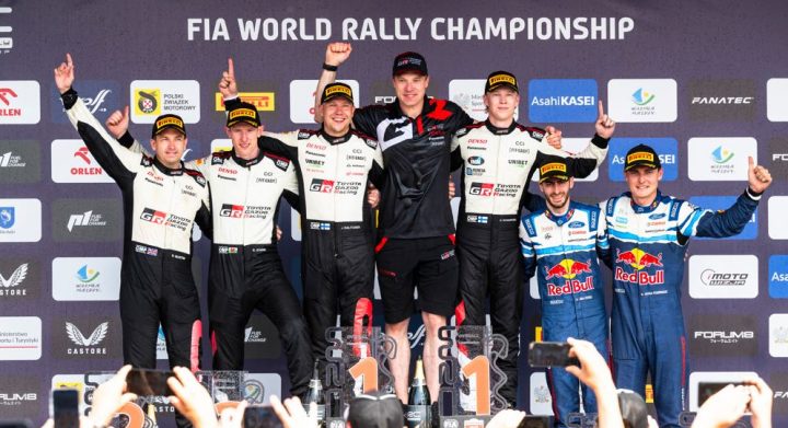 Toyota first and second in WRC Poland